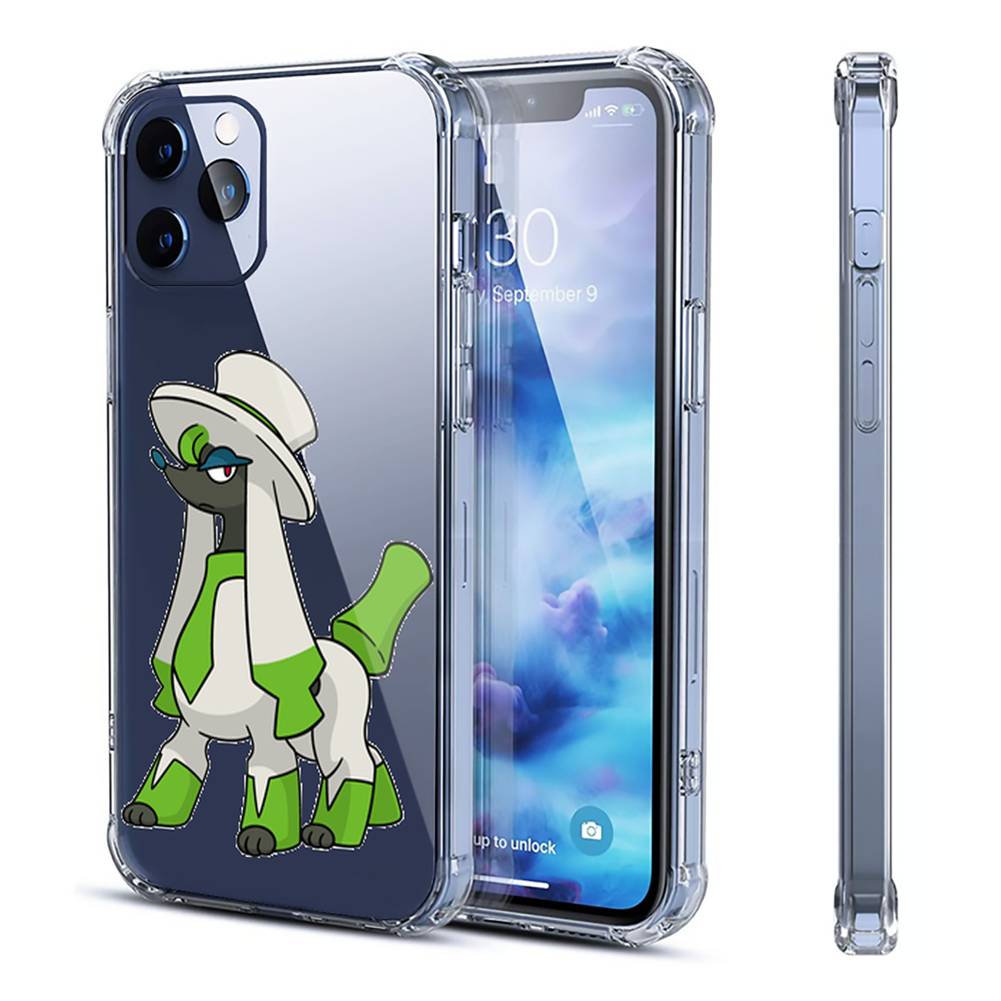 （画像用） ポケットモンスター Pokémon 【iPhone 12シリーズ対応】透明スマホケース（クリアソフトケース）